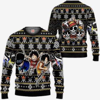 Asl Pirates Anime One Piece Xmas Ugly Christmas Knitted Sweater | Favorety