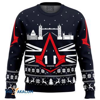 Assassins Creed London Bridge Gift For Fan Anime Christmas Ugly Sweater | Favorety CA