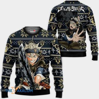 Asta Anime Black Clover Custom Gift For Fan Anime Christmas Ugly Sweater | Favorety UK