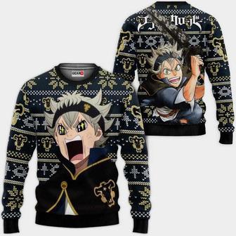 Asta Anime Black Clover Xmas Funny Ugly Christmas Knitted Sweater | Favorety