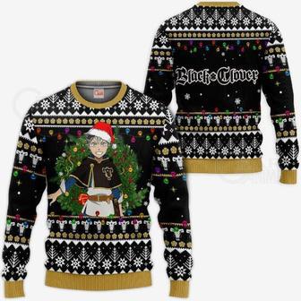 Asta Ugly Christmas Black Clover Anime Xmas Knitted Sweater | Favorety