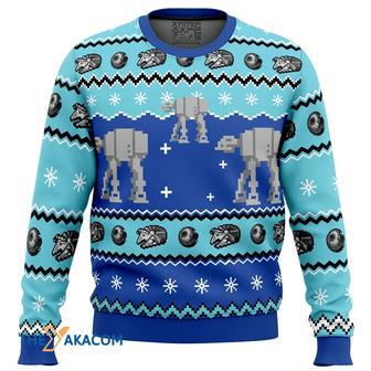 AT-AT Walker Gift For Fan Anime Christmas Ugly Sweater | Favorety