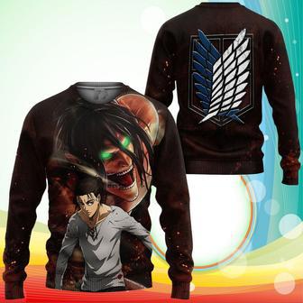 Attack On Tian Eren Yeager Sweatshirt AOT Final Season Anime Printed Sweater | Favorety DE