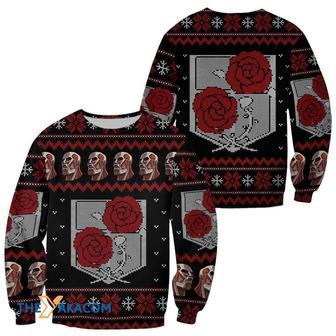 Attack On Titan Garrison Custom Gift For Fan Anime Christmas Ugly Sweater | Favorety UK