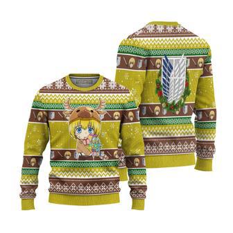 Attack On Titan Ugly Christmas Sweater Armin Arlert | Favorety