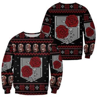 Attack On Titan Ugly Christmas Sweater Garrison Xmas Gift Custom Clothes | Favorety AU