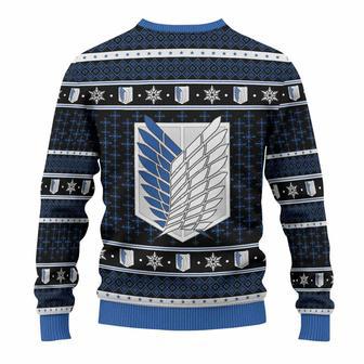 Attack on Titan Wool Knitted Sweater Christmas Sweater | Favorety CA