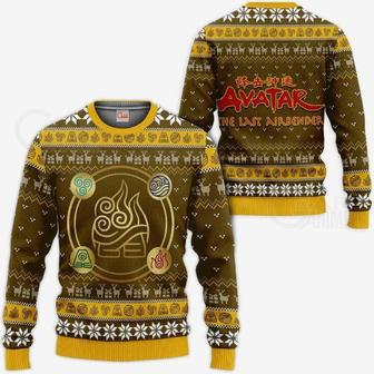 Avatar Airbender Ugly Christmas Symbols Anime Xmas Knitted Sweater | Favorety DE