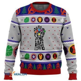 Avengers Gauntlet Gift For Fan Anime Christmas Ugly Sweater | Favorety DE