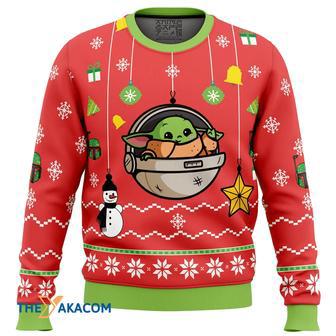 Baby Yoda Gift For Fan Anime Christmas Ugly Sweater | Favorety