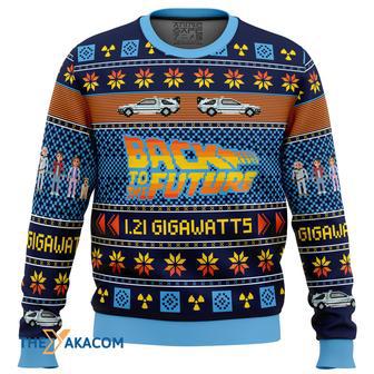 Back To The Future Gift For Fan Anime Christmas Ugly Sweater | Favorety