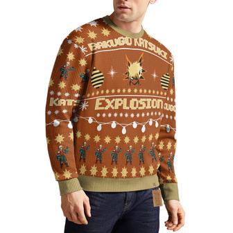 Bakugo Katsuki My Hero Academia Ugly Christmas Sweater | Favorety