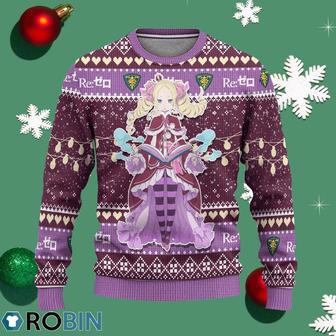 Beatrice Anime Ugly Christmas Sweater Custom Re Zero Xmas Gift | Favorety UK