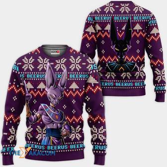 Beerus Anime Dragon Ball Custom Gift For Fan Anime Christmas Ugly Sweater | Favorety AU