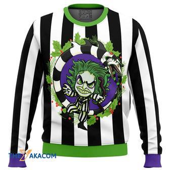 Beetle Juice Custom Gift For Fan Anime Christmas Ugly Sweater | Favorety DE