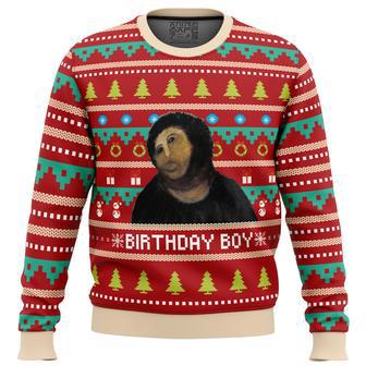 Birthday Boy Potato Jesus Ugly Christmas Sweater | Favorety UK