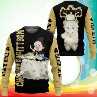 Black Bull Charmy Sweatshirt Black Clover Anime Printed Sweater | Favorety CA