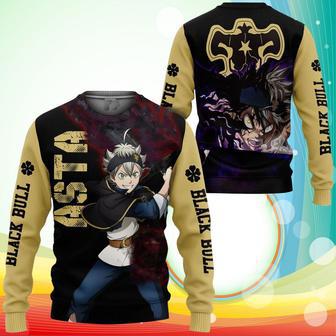 Black Bull Devil Asta Sweatshirt Black Clover Anime Printed Sweater | Favorety CA