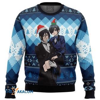 Black Butler Custom Gift For Fan Anime Christmas Ugly Sweater | Favorety AU