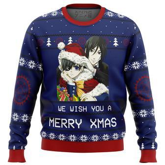 Black Butler Merry Xmas Ugly Christmas Sweater | Favorety UK