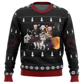 Black Clover Anime Ugly Xmas Wool Knitted Sweater | Favorety AU