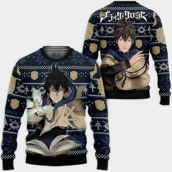 Black Clover Anime Yuno Ugly Xmas Wool Knitted Sweater | Favorety CA