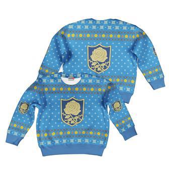 Black Clover Blue Rose Custom Anime Kids Ugly Christmas Sweater | Favorety AU