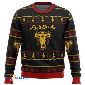 Black Clover Bulls Gift For Fan Anime Christmas Ugly Sweater | Favorety DE