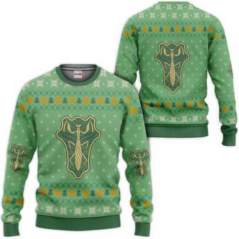 Black Clover Green Mantis Custom Anime Ugly Christmas Sweater | Favorety UK