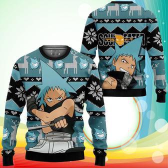 Black Star Ugly Christmas Sweater Anime Soul Eater Xmas Gifts | Favorety DE