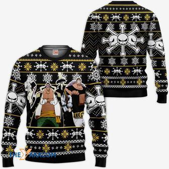 Blackbeard Pirates Anime One Piece Custom Gift For Fan Anime Christmas Ugly Sweater | Favorety CA