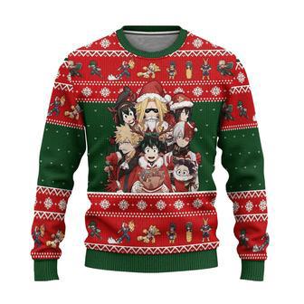 BNHA Ugly Christmas Sweatshirt My Hero Academia Anime Xmas Gift | Favorety DE