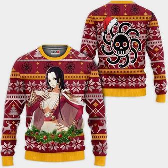 Boa Hancock One Piece Anime Xmas Ugly Christmas Knitted Sweater | Favorety