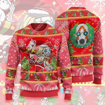 Borderlands Sweater Tina Christmas Ugly Sweater Red Full Print Adult Long Sleeve | Favorety AU