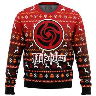 Bottons Symbol Jujutsu Kaisen Ugly Christmas Sweater | Favorety UK