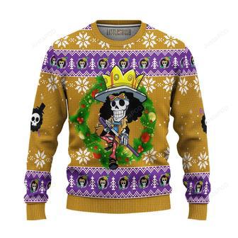 Brook One Piece Anime For Unisex Ugly Christmas Sweater | Favorety DE