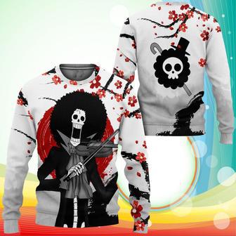 Brook Sweatshirt Japan Style One Piece Anime Printed Sweater | Favorety AU