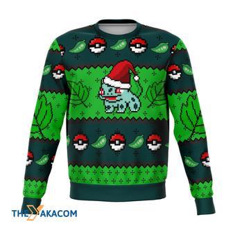 Bulbasaur Leaf Pokeball Pokemon Manga Anime Ugly Sweater | Favorety DE