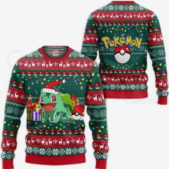 Bulbasaur Pokemon Anime Christmas Sweater | Favorety CA