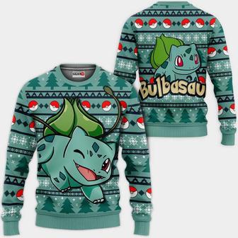 Bulbasaur Ugly Christmas Sweater Custom Anime Pokemon Xmas Gifts | Favorety AU