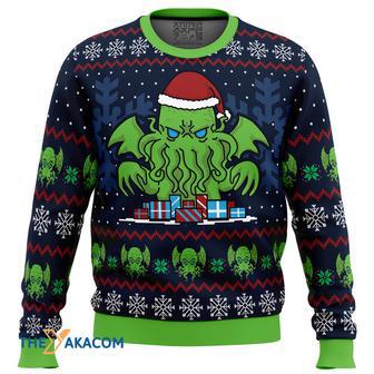 Call Of Christmas Cthulhu Gift For Fan Anime Christmas Ugly Sweater | Favorety CA