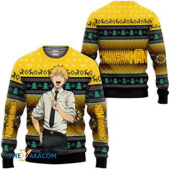 Chainsaw Man Denji Custom Gift For Fan Anime Christmas Ugly Sweater | Favorety CA