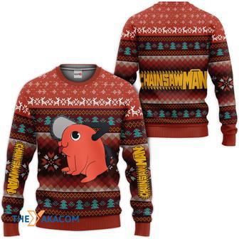 Chainsaw Man Pochita Great Gift For Fan Anime Christmas Ugly Sweater | Favorety