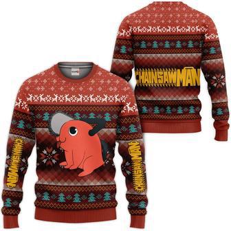 Chainsaw Man Pochita Ugly Christmas Sweater Custom For Anime Fans | Favorety DE