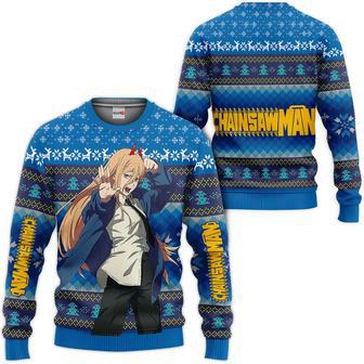 Chainsaw Man Power Ugly Christmas Sweater Custom For Anime Fans | Favorety