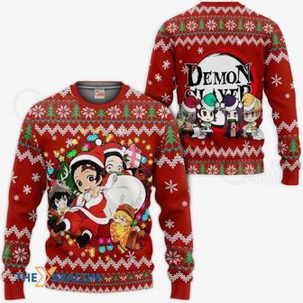 Characters of Kimetsu no Yaiba Anime Custom Gift For Fan Anime Christmas Ugly Sweater | Favorety AU