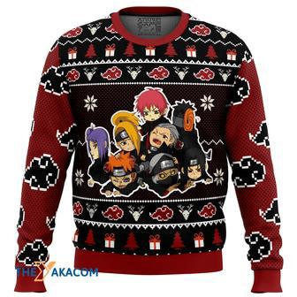 Chibi Akatsuki Naruto Gift For Fan Anime Christmas Ugly Sweater | Favorety CA