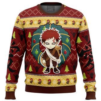 Chibi Gaara Naruto Ugly Christmas Sweater | Favorety