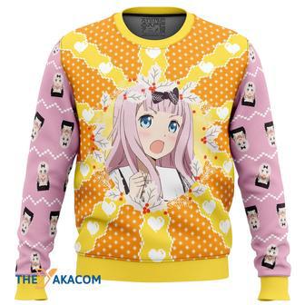 Chika Fujiwara Kaguya-sama Love Is War Custom Gift For Fan Anime Christmas Ugly Sweater | Favorety CA