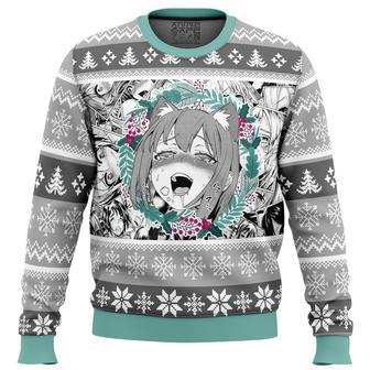 Christmas Anime Ahegao Ugly Christmas Sweater | Favorety UK